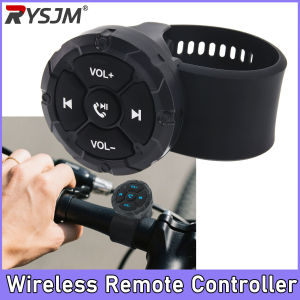 RYSJM | Bluetooth-compatible Wireless Remote Controller Motorcycle Handlebar Control Button 5key for Radio Music Player Android Switch