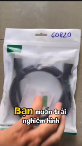 Cáp HDMI 1.4 dài 1.5m Ugreen 60820 (Hỗ trợ 4k@60Hz) Chính Hãng