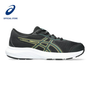ASICS Kids CONTEND 9 Grade School Running Shoes in Black/Jasper Green