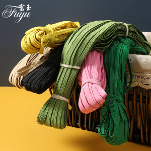 Dây Thun Rộng Màu Sắc Bền 6mm Dây Thun Đàn Hồi Dây Thun Mỏng Cho Trẻ Sơ Sinh Dây Buộc Sổ Tay Dây Buộc Tóc Dây Thun Mềm Mại