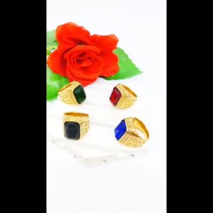 CINCIN COWO TITANIUM KOTAK PERSEGI DIAMOND LIST DESAIN MOTIF FASHION ANTI KARAT DAN ANTI LUNTUR (COD)