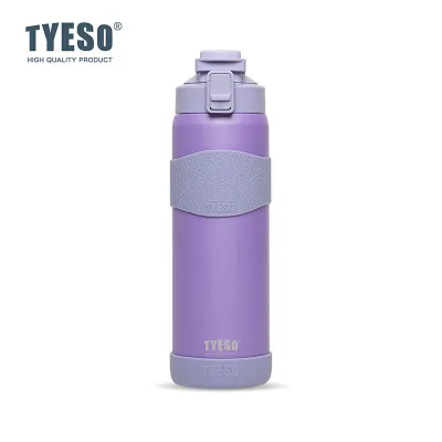 TYESO | Bình Giữ Nhiệt Dung Lượng Lớn Nắp Hút Thép Không Gỉ