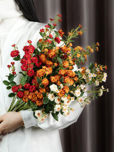 ZHONGGE | Living Room Table Decoration Faux Rose Bouquet