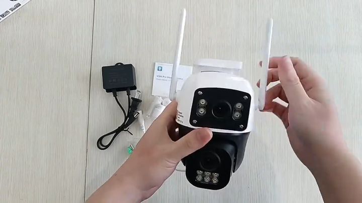 V380 PRO Dual Lens CCTV Camera WiFi 4G IP Camera indoor and outdoor HD ...
