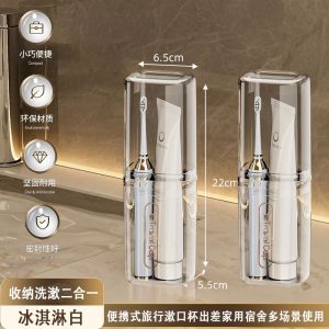 Hộp Đựng Chổi Răng Cầm Tay Trong Suốt Đĩa Rửa Mặt Du Lịch Hộp Đựng Chổi Răng Điện Đĩa Rửa Mặt Ký Túc Xá Túi Đựng Chổi Răng