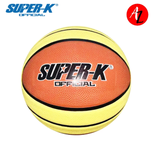 Super-K Basketball Rubber Brown Orange Size 7 SK-015