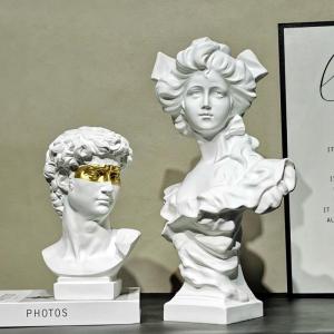 Resin Venus Head Portrait European Style Villa Entrance Wine Cabinet Luxury Office Decorations Home Decoration Sculpture