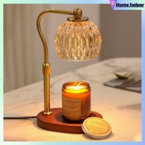 Elegant Timer-Controlled Candle Warmer Lamp with Dimmable LED Indoor Lighting for Home Decor