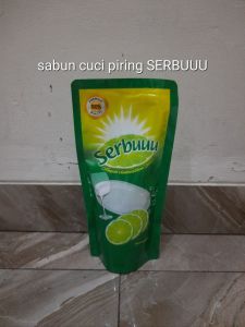 sabun cair cuci piring murah bagus SERBUUU serbu wangi jeruk nipis lemon 270ml