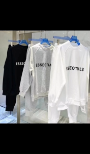 Bộ thể thao nam thu đông  bộ quần áo nỉ nam nữ ESSEN chất liệu nỉ áo khoác kéo có nón - xuongniTNT