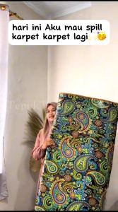 Tikar Lantai Lipat karpet Spons Tebal Empuk Waterproof Murah 180x135