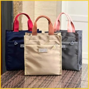 New Forest Series Colored Handheld Lunch Box Bag for Work Student Waterproof Handheld Bento Bag Makeup Class Bag Mommy Handbag Casual Commuter Bag