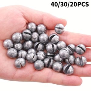 TAKBAS Split Shot Fishing Weights Sinkers Lead Fishing Sinkers Weights Removable Round Fishing Sinkers，7g/5g/4g/3g/2g/1g