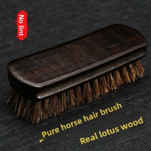 Defasilk | Large Leather Shoe Brush with Horsehair Bristles