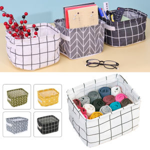 Cotton Fabric Desktop Storage Basket: A Stylish & Practical Solution