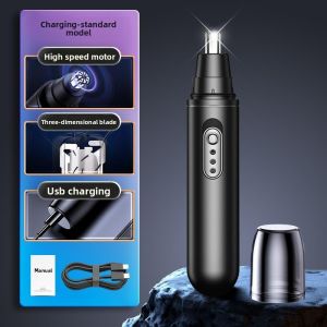 MONLEYTA | Automatic Electric Nose Hair Trimmer Mini Beard Shaver Nasal Fuzz Grooming Tool Compact Personal Care Device Universal Use