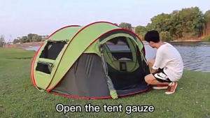 【Five-year warranty】Camping tent เปิดโดย3วินาที เต็นท์อัตโนมัติ ขนาด 5-8คน 2ประตู เต็นท์พับได้ เต้นท์ เต็นท์เดินป่า เต็นท์นอน เต้นท์กลางแจ้ง เต็นท์สนาม เต็นท์เดินป่า เต็นท์นอนป่า เต็นท์นอน เต็นท์พับได้ พักในป่า พักในสวน เดินป่า กันน้ำค้าง น้ำหนักเบา