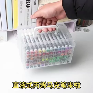 Direct Liquid Acrylic Marker Pen Set Soft Head Highlighter Pen Art Painting Pens White Box Gift
