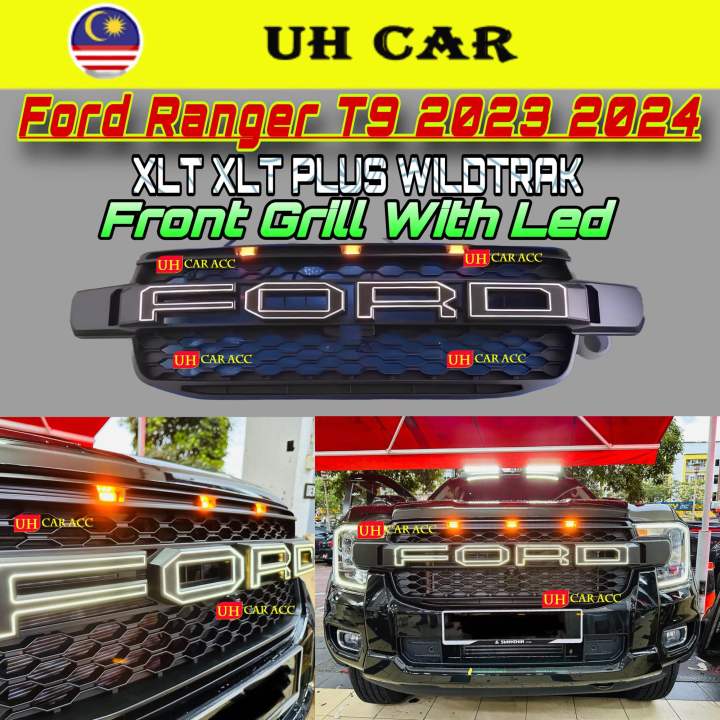 CDEFG Compatibel met Ford Ranger T9 2023 2024 Raptor Wildtrak XLT, rubberen matten middenconsole antislipmatten antislip bekerhouder rubberen mat