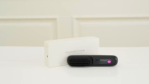 Wireless Hair Straightener Brush 4000mAh with LCD Display & Fast Heating Technology Curler Rechargeable