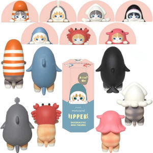 Hippers Mofusand Mini Figure Meow Mystery Box Crab Shark Flapjack Octopus Squid Doll Christmas Gifts Decorative Cats Blind Box