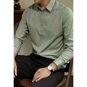 PERDONTOO | Cooling Wrinkle-Resistant Mens Long Sleeve Shirt