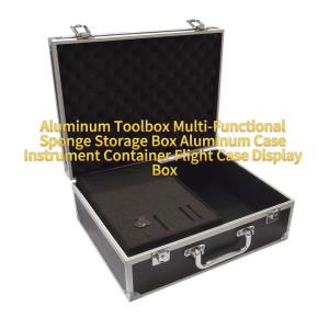 Aluminum Toolbox Multi-Functional Sponge Storage Box Aluminum Case Instrument Container Flight Case Display Box