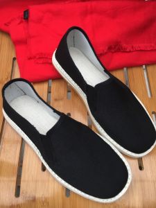 Beijing Old Handmade Cloth Shoes Mens Casual Elastic Mouth Cotton Bottom Walking Shoes Breathable Anti-slip Multi-layered Bottom