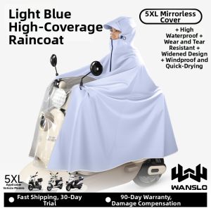 WANSLO | Rainstorm Protection Full-Body Raincoat for Scooter/Motorcycle Single Person