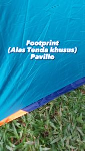 Footprint Untuk Alas Tikar Tenda Pavillo Kapitas 4p 4 orang Dome Lipat Camping Hiking Ultralight Outdoor