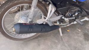 K-MAN ท่อผ่า ผ่าหมก มอก.แท้  WAVE100S ปลายตรงรุ่น จุกเลส คอสปริง 25/28 มิล ท่อ เวฟ100