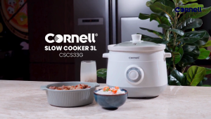 Cornell 3.0L Slow Cooker with Ceramic Pot