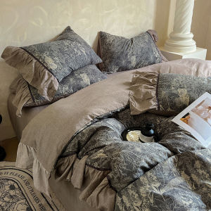 susan | Vintage Lace Flax Gauze Bedding Set