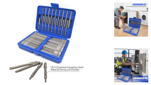 50pcs 75mm Security Screwdriver Bits Torx Star Hex Slotted Phillips