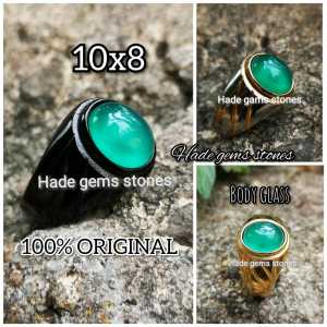 NATURAL 100% GREEN CHALSEDONY RASA BACAN SUPER CRISTAL