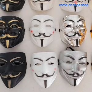 หน้ากากแฟนซี แฮกเกอร์ หน้ากากหนวด ปาร์ตี้ รุ่น Standard รุ่น Premium รุ่นหนา ฮาโลวีน คอสเพลย์ มากกว่า 10 แบบ เป็นของสะสม ของขวัญ V for Vendetta Party Mask พร้อมส่งจากไทย หน้ากากแฮกเกอร์ - Lazada