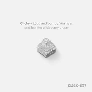 CLICK-ET! Pizza Clicker Keychain by Slycelab 3D Printed 3buttons Fidget Toy for Stress Relief