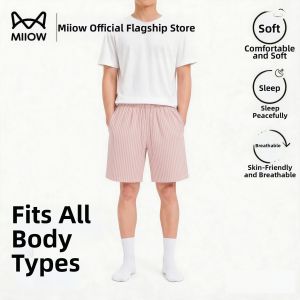 MiiOW | Breathable Summer Tencel Soft Striped Casual Pants