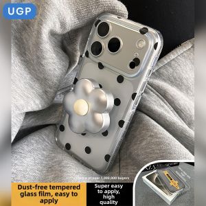 UGP | Transparent Advanced Shockproof Phone Case with Stand Polka Dot Design