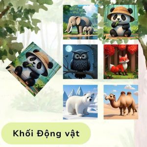 [Tặng Sticker] Đồ Chơi Xếp Hình Nam Châm Từ Tính 6 Chủ Đề 16 Khối Siêu Thú Vị Cho Bé Đồ Chơi Phát Triển Trí Tuệ