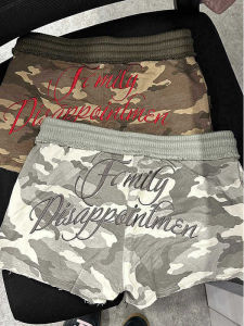 กางเกงขาสั้นลายพรางเอวสูงสไตล์อเมริกันย้อนยุค กางเกงขาสั้นทำงานลำลองสำหรับผู้หญิง กางเกงขาสั้นทรงหลวมสำหรับฤดูร้อน