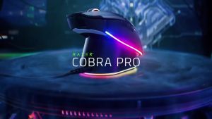 Razer Cobra Pro | 2.4GHz-Bluetooth-Cáp Type C | 30000 DPI | Switch Gen-3 | 8 Nút Lập Trình | Razer Chroma™ RGB | 750 IPS