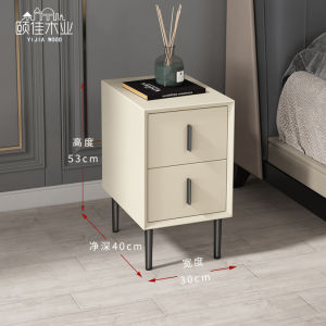 Small Bedside Table Mini 20/30cm Narrow Simple Type Small Size Mini and Simple Modern Light Luxury Bedroom Bedside Cabinet