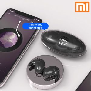 ♥100% sản phẩm gốc + Miễn phí vận chuyển♥Vô Hình Ngủ bluetooth không dây Tai Nghe Loạt Với Mic Màn hình hiển thị kỹ thuật số Tiếng Ồn Hủy Bỏ Không Thấm Nước Thoải Mái Mini Bộ tai nghe thể thao Redmi Md538 Burstod