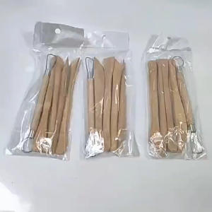 Bộ Dụng Cụ Điêu Khắc Đất Sét Công Cụ Điêu Khắc Đất Sét Công Cụ Gốm Hai Mặt Cho Thợ Điêu Khắc ( 5/11 món )