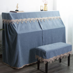 Piano Cover Full Cover High-End Nordic Style Accessible Luxury Cover Cloth Half Cover Modern Minimalist Thickened Princess Electric Piano Dust Cover