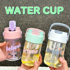 800ml Straw Water Cup Portable Water Cup Student Water Bottle Straw Cup with Handle Outdoor Drinkware