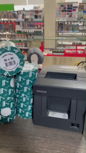 Delta กระดาษความร้อน THERMAL สีขาว กระดาษใบเสร็จ เครื่องคิดเงิน KTV ขนาด 57x38  80x80 mm