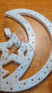 Lampu Dekorasi Bulan Bintang Panjang 40 cm