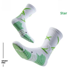VEIDOORN Pro Twinkling Star Practical Professional Basketball Socks Towel Bottom Knee High Sports Elite Men Knee Socks High-Top Long Tube V